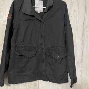 Element Coats Ladies Jacket M Cotton With Drawstring Dark Blue